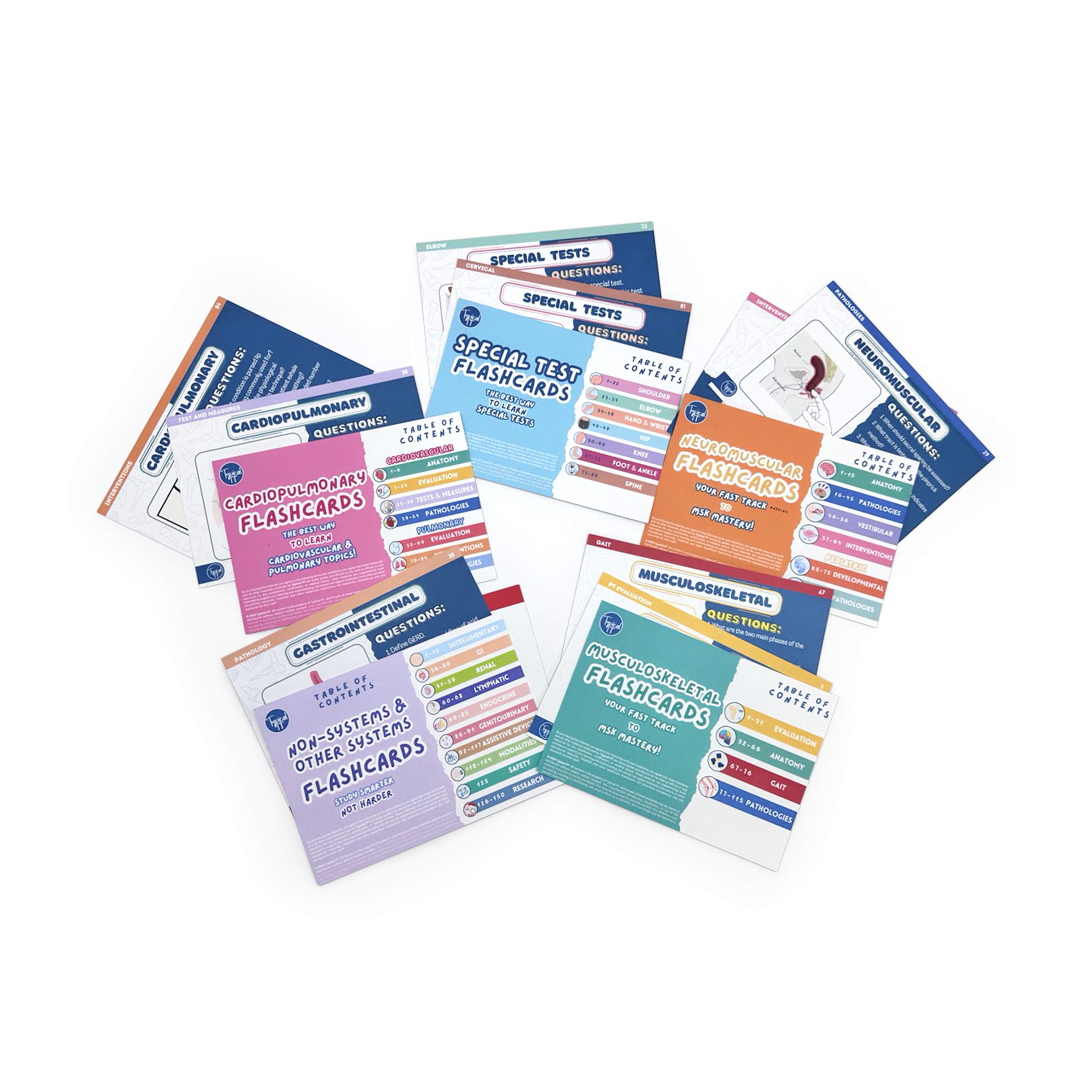 Physical Therapy Essentials Flashcard Set
