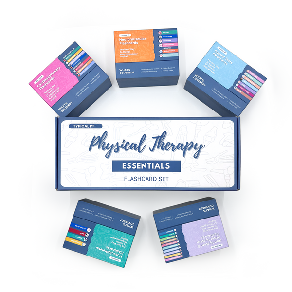 Physical Therapy Essentials Flashcard Set | Typical PT